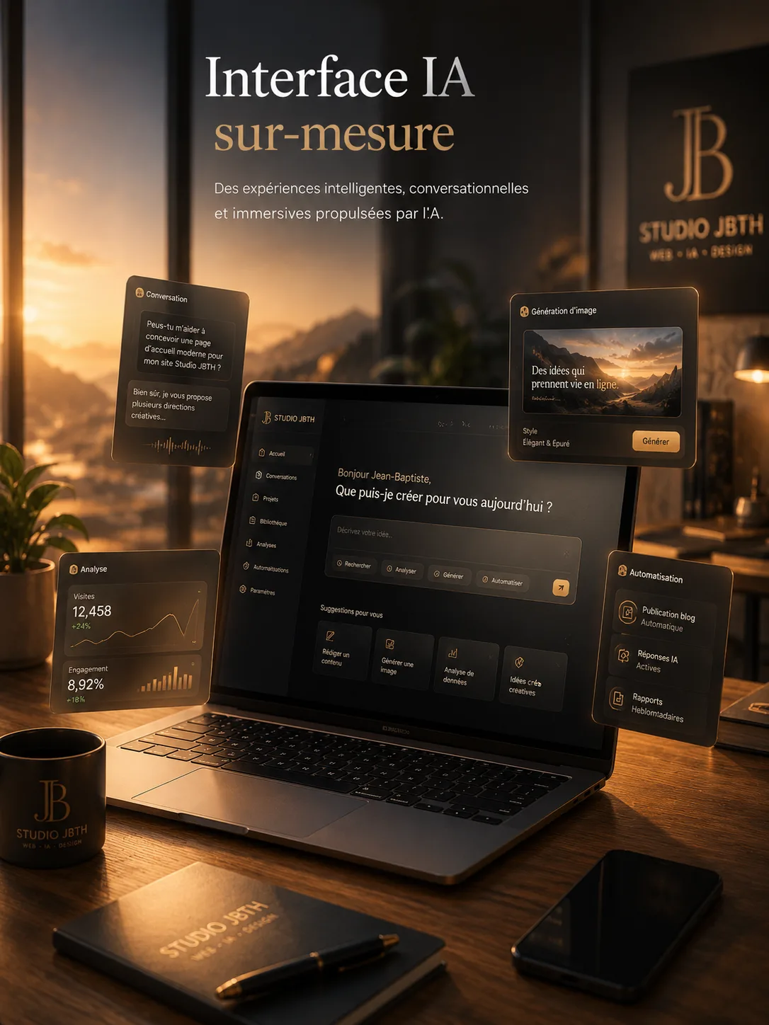 Interface IA sur-mesure