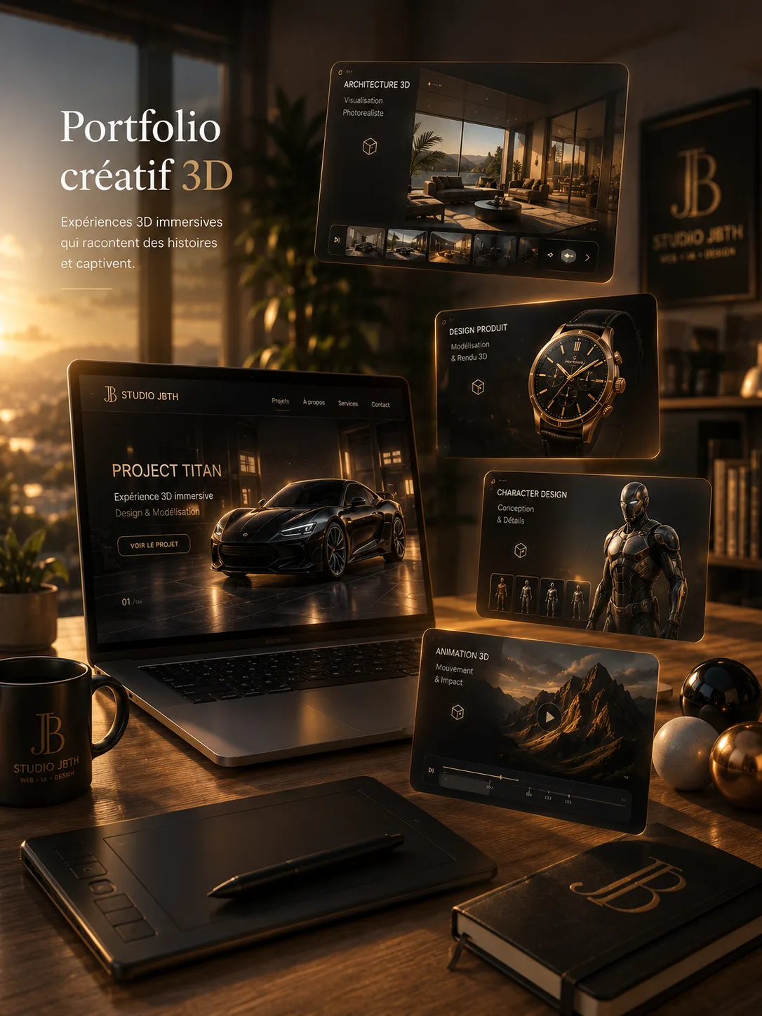 Portfolio créatif 3D